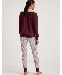 Calida Top/ Loungeshirt/ Pyjamas<169 ENGLISH RED - Soulmate Pyjamas With Cuff