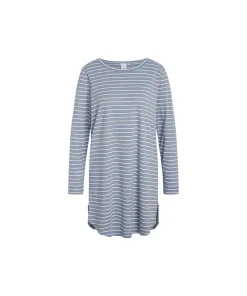 CCDK Copenhagen Natkjoler/ Underkjoler/ Chemiser<6022 FADED DENIM STRIPE - Nicole L/S Dress