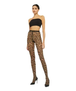 Wolford Strømpebukser/ Leggings<8641 FAIRLY LIGHT/BLACK - Leo Strømpebukser/Leggings