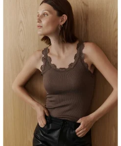 Rosemunde Undertøj<926 FALCON - Silk Silk top w/ lace