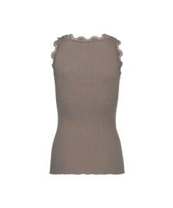 Rosemunde Undertøj<926 FALCON - Silk Top Regular W/Vintage Lace