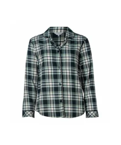 Lady Avenue Top/ Loungeshirt/ Pyjamas<1024 FORREST CHECKS - Homewear - Cotton & satin Cotton Flannel Pyjamas