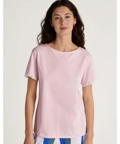 Calida Top/ Loungeshirt/ Pyjamas<240 FRAPPE ROSE-PINK - Favourites Coast Shirt Short-Sleeve