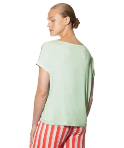 Mey Top/ Loungeshirt/ Pyjamas<548 FROZEN MINT - Alena Short-Sleeved Shirt