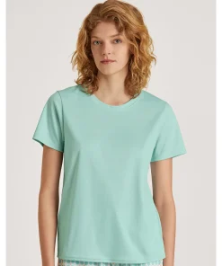 Calida Top/ Loungeshirt/ Pyjamas<642 GLACIER - Favourites Balance Shirt short-sleeve