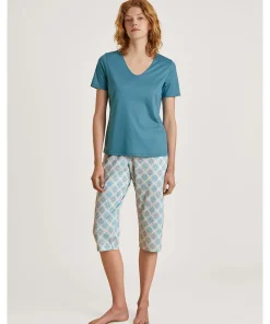 Calida Shorts/ Loungepants<642 GLACIER - Favourites Joy II 3/4 Pants