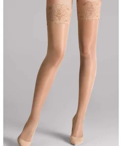 Wolford Selvsiddende/ Overknee<4365 GOBI - Satin Touch 20 Selvsiddende/over knee strømpe