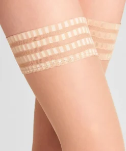 Falke Selvsiddende/ Overknee<4699 GOLDEN - Pure Matt 20 STU Fine Stay-Up