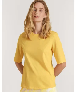 Calida Top/ Loungeshirt/ Pyjamas<028 GOLDEN CAB YELLOW - Favourites Energy Shirt short-sleeve