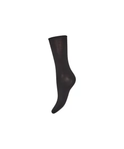 Decoy Ankelstrømper/ Sokker<3372 GRÅ - Fine Knit Bambus Ankel Sock