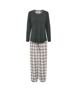Lady Avenue Pyjamas/ Loungewear<354 GRAPHITE - Cotton Cotton Flannel Pyjamas