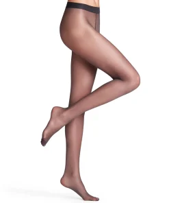 Falke Strømpebukser/ Leggings<3146 GRAPHITE - Seidenglatt 15 TI Tights