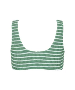 Missya Bikinier<023 GREEN/WHITE - Tulum Top Bikinioverdele