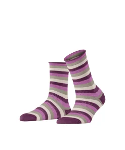 Falke Ankelstrømper/ Sokker<8807 HIBISCUS - Dopamine Stripe SO Socks