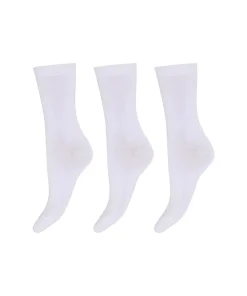 Decoy Ankelstrømper/ Sokker<1200 HVID - Ankle Sock Orgcotton 3Pk