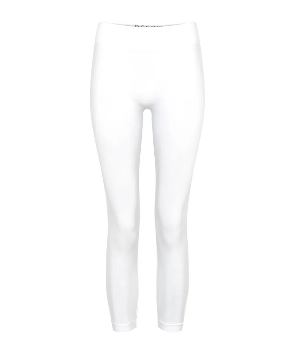 Decoy Strømpebukser/ Leggings<1200 HVID - Seamless Capri Leggings