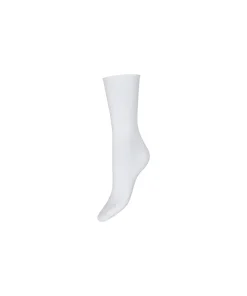 Decoy Ankelstrømper/ Sokker<1200 HVID - Sock Fineknit Orgcotton