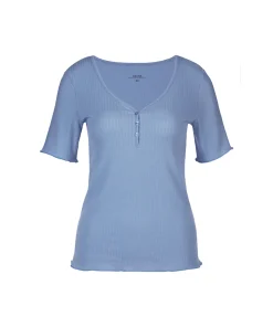 Calida Top/ Loungeshirt/ Pyjamas<399 HYDRANGEA BLUE - Favourites Harmony Shirt short-sleeve
