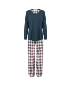 Lady Avenue Pyjamas/ Loungewear<355 INDIGO - Cotton Cotton Flannel Pyjamas