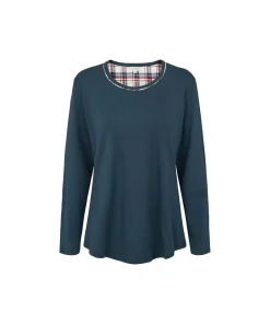 Lady Avenue Pyjamas/ Loungewear<355 INDIGO - Cotton Cotton Flannel Pyjamas