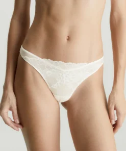 Calvin Klein Trusser<101 IVORY - Ck Black Bridal Coordinate Thong