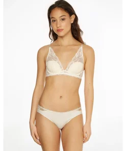 Calvin Klein Bh'er<101 IVORY - Sed Comfort Lotus Demi-Plunge Bras