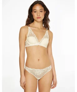 Calvin Klein Trusser<101 IVORY - Sed Comfort Lotus Coordinate Thong