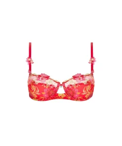 Lise Charmel Bh'er<12066 J17 FLEURS ROUGE - Foret Demi Cup