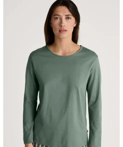 Calida Top/ Loungeshirt/ Pyjamas<618 LAUREL GREEN - Favourites Joy Shirt Long-Sleeve