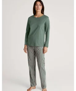 Calida Top/ Loungeshirt/ Pyjamas<618 LAUREL GREEN - Favourites Joy Shirt Long-Sleeve