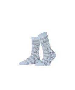 Falke Ankelstrømper/ Sokker<6594 LIGHT BLUE - Stripe Uniform SO Socks
