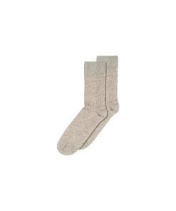 Mp Denmark Ankelstrømper/ Sokker<489 LIGHT BROWN MELANGE - Erina Wool Rib Socks