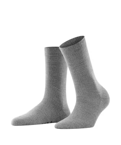 Falke Ankelstrømper/ Sokker<3830 LIGHT GREY MEL. - Softmerino SO Socks