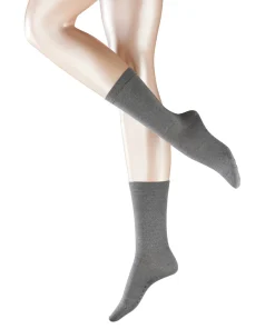 Falke Ankelstrømper/ Sokker<3830 LIGHT GREY MEL. - Softmerino SO Socks