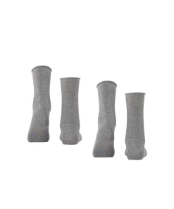 Falke Ankelstrømper/ Sokker<3390 LIGHT GREYMEL. - Happy 2P SO Socks