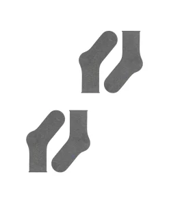 Falke Ankelstrømper/ Sokker<3390 LIGHT GREYMEL. - Happy 2P SO Socks