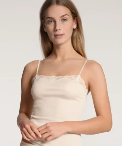 Calida Undertøj<090 LIGHT IVORY - Richesse Lace Spaghetti top
