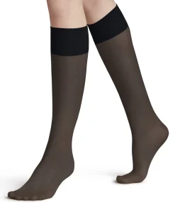 Falke Knæstrømper<6179 MARINE - Pure Matt 20 KH Knee High