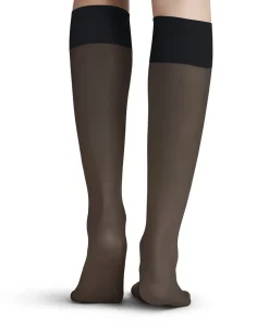 Falke Knæstrømper<6179 MARINE - Pure Matt 20 KH Knee High