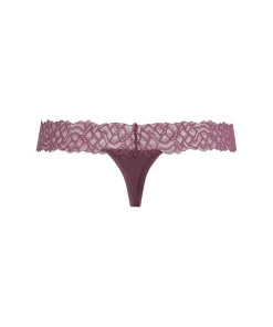 Calvin Klein Trusser<101 MAUVE WINE - Soft Stretch Lace Coordinate Thong