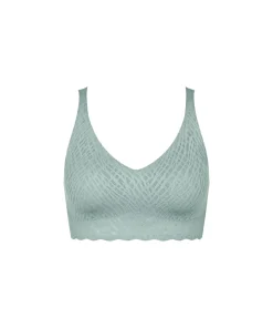 Sloggi Undertøj|Bh'er<7329 MISTY TURQUOISE - ZERO Feel Bliss Bralette