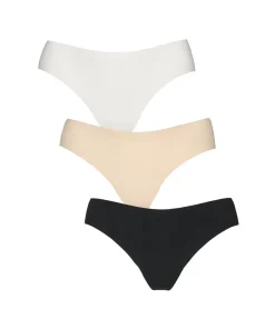 Missya Trusser<022 MULTI COLOUR - Seamless String With Lace 3-pack