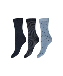 Decoy Ankelstrømper/ Sokker<10088 MULTIFARVET - 3-Pack Ankle Sock Bamboo