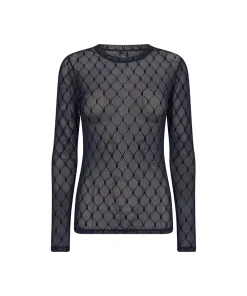 Hype The Detail Top/ Loungeshirt/ Pyjamas|Undertøj<49 NAVY - Mesh Top