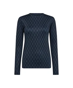 Hype The Detail Top/ Loungeshirt/ Pyjamas|Undertøj<42 NAVY - Printed Blouse