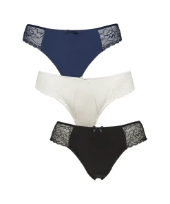 Missya Trusser<101 NAVY - Lace Tai 3-pack