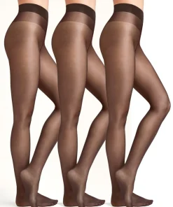 Wolford Strømpebukser/ Leggings<7212 NEARLY BLACK - Satin Touch 20 Comfort Strømpebukser/Leggings