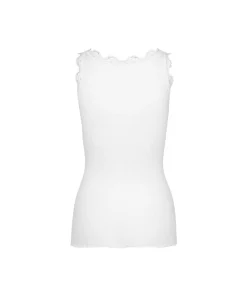 Rosemunde Undertøj<1049 NEW WHITE - Silk Silk top w/ lace