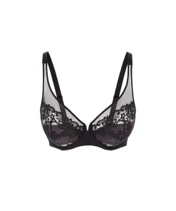 Simone Pérèle Bh'er<016 NOIR/NOIR - Saga Plunge full cup