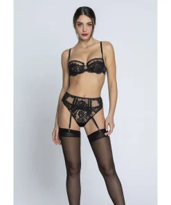 Lise Charmel Tilbehør|Sexet Lingeri<0005 NO/NOIR - Desirs De V Suspender Belt